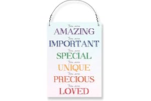 Dorothy Spring You Are Amazing Important Special Unique Precious Loved Inspirational Quote Wall Metal Small Plaque Sign Inspirational Friendship Gift Size 4x3 inch
