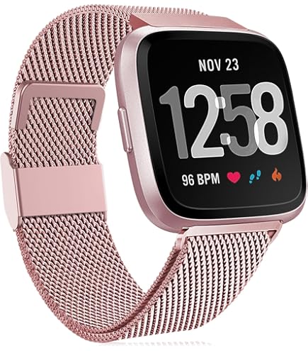 Mugust Silikon Armband Für Fitbit Versa 2, Versa, Versa Lite & SE – Weich, Atmungsaktiv, Verstellbar