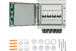 SROCHN Überspannungsschutz PV DC 32A 1000V Leitungsschutzschalter IP65 Wasserdicht 4 Strings 8 Module Solar PV Anschlusskasten (4 in 4 out)