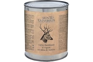 Ciervo flambeado al cognac en salsa de nueces Montes Universales (865g)