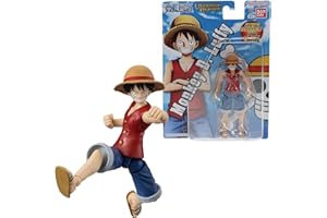 BANDAI - Ultimate Legends HD - Figurina One Piece 12 cm - Monkey D. Ruffy (Luffy) - Licenza ufficiale One Piece - Figurina articolata Ruffy - Giocattolo per bambini 4 anni e + - VE91031