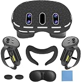 MTomatoVR Cover Set for Quest 3:VR Accessories for Meta Quest 3,Includes Front Shell Cover,Face Cover,Internal Lens Cover and