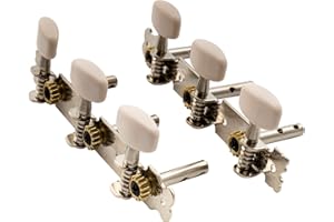 Musiclily 3+3 Meccaniche per Chitarra Acustica, Nichel