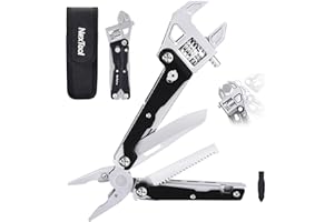 NexTool W4 Regulowane narzędzie wielofunkcyjne z grzechotką, składane narzędzie EDC 11 w 1 ze szczypcami, nożem, piłą, śrubokrętem, wielofunkcyjnym narzędziem kempingowym, majsterkowaniem i prezentami