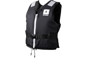 NOARD Gilet de Sauvetage pour Enfants - Seaside Orange - 10-120 kg - 100N de flottabilité - INCL. réflecteurs Solas & sifflet de signalisation