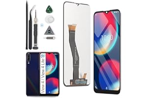 RongZy LCD Display per 6.52" Wiko View 4 W-V830 / Wiko View 4 Lite W-V730 Schermo LCD Touch Screen Assemblea Sostituzione di Vetro Digitalizzatore con Strumenti(Nero)