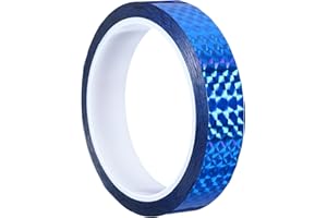 PATIKIL 20mm x 50m Prisma Nastro, Washi Tape Olografico Riflettente Auto Adesivo Nastro Decorativo per Fai da Te Arte Artigianato Avvolgimento Decorazione, Blu