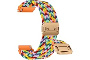 ZoRoll 22mm Watch Strap for Garmin Venu 3/Forerunner 265/255/255 Music, Quick Release Magnetic Buckle Watch Band Men Women, Sport Bracelet for Garmin Vivoactive 4/Active - Colorful W75#