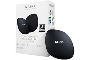 GESKE | Spazzola per il viso SmartAppGuided™ 4 in 1 | Spazzola per la pulizia del viso | Spazzola morbida in silicone | Pulizia del viso professionale | Pulizia della pelle