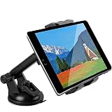 Car Phone Holder, Universal 360° Adjustable Suction Cup Tablet Mount Stand Cradle, Windscreen & Dashboard Strong Sticky Pad f