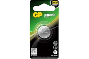 GP Battery Batteria Super Litio a Bottone CR2016 (Blister 1 Pezzo)