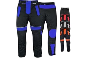 German Wear Herren Motorradhose mit Protektoren Textil Motorrad Hose Kombihose herausnehmbar washbar Futter wasserabweisend