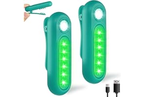 ‎ZLCBBD LED Blinklicht Sicherheitslicht USB Aufladbar - Reflektor Schulranzen Nachtläufer Bergsteiger Hunde Leucht mit Clip, Eingebauter 300mAh Akku mit Hoher Kapazität, Beleuchtete und Blinkende