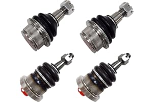 SUSPENSION DUDES 4PC Front Lower & Upper Ball Joints For Jeep 05-10 Grand Cherokee 06-10 Commander