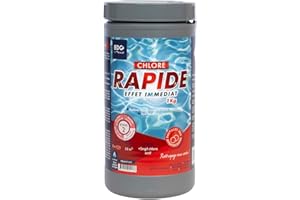 EDENEA - Chlore Rapide Piscine - Chlore Choc - Spécial Eaux Vertes - Boite 1kg - Pastilles 20g - Effet Immediat - EDG