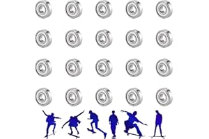 DOLASO 20 Packs 608zz ball bearing, Longboard Roller Skate Bearing, for skateboards, scooters, inline skates, 8mm x 22mm x 7mm