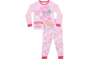 Peppa Pig Pigiama Bambina, Pigiami Ragazza Peppa, George Ed Evie, Pigiama Bambina Manica Lunga, Set Pigiami Bambine