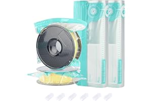 Annalocker 20 Pezzi Sacchetto Sottovuoto per Filamenti 3d A Prova di Umidità, 30x34cm Riutilizzabile Sacchetti sigillati sottovuoto per Proteggere PLA ABS PETG TPU