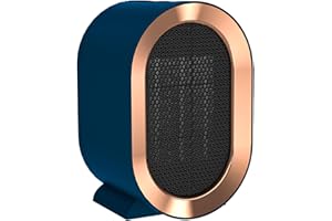 Ycoiee Chauffage Soufflant 1200W, Portable PTC en Céramique 1S Chauffage Rapide Silencieux, Chauffage Électrique Economique, Mini Radiateur Soufflant pour Salon, Chambre, Salle de Bain - Bleu