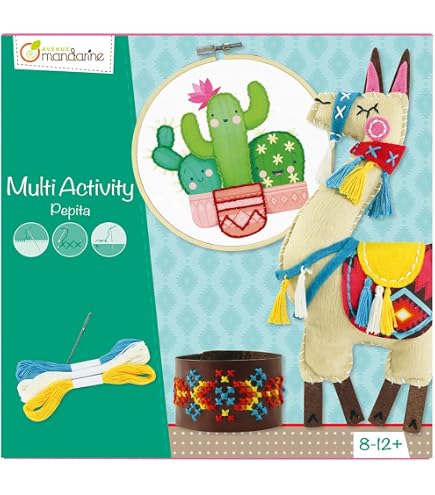 Boîte Créative Avenue Mandarine DREAMY - Attrape-rêves + Porte-clés + Pochette à Coudre - Dès 8 Ans