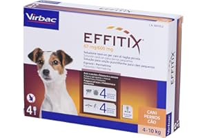 VIRBAC Effitix 4 pipette per animali da 4 a 10 kg