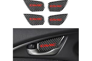 OYDDL Coque de protection en fibre de carbone pour voiture - Compatible avec Honda 10e génération Civic 2021 2020 2019 2018 2017 2016 - Accessoire de décoration (noir)