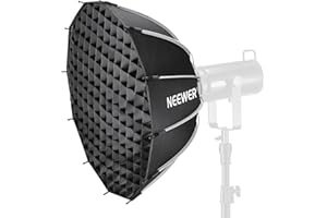 NEEWER Bowens Mount Parabolic Softbox Dodecagon, Quick Release Soft Box z dyfuzorem/siatką/torbą do oświetlenia wideo stroboskop CB60 CB200B MS60C MS150B S101 Vision 4 Q4 kompatybilny z Godox, NS6P