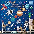 DECOWALL DSL-8058 Outer Space Wall Sticker Decals Decals Peel and Stick Removable for Nursery Bedroom Living Room Art murals Decorations