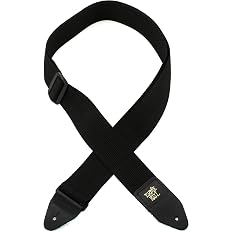 Ernie Ball Black Polypro Guitar Strap - View 6
