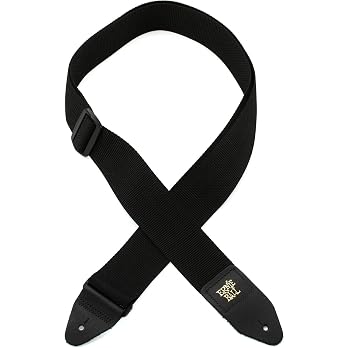 Ernie Ball Black Polypro Guitar Strap - View 7
