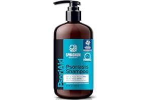 SPHAGNUM BOTANICALS Psoriasis Shampoo with Salicylic Acid - Natural Fulvic Acid from Peat Mud with Argan Oil for Itchy, Flaky Scalp and Anti-Dandruff. 400ml