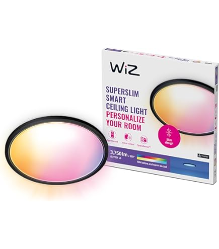 WiZ - Slimme plafonnière SuperSlim 43cm - zwart WiZ - Slimme plafonnière SuperSlim 43cm - zwart