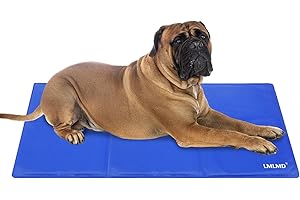 LMLMD Tappetino refrigerante per cani, Tappetino in gel autoraffreddante per animali domestici, Non tossico, Tappetino in gel termoassorbente per mantenere il ghiaccio fresco in estate(122 * 70cm,XL)