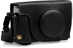 MegaGear MG1892 Ever Ready Genuine Leather Camera Case compatible with Fujifilm X100V - Black