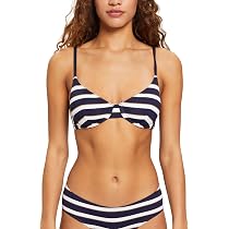 ESPRIT Damen Bikini Brela Beach – Navy, Größe B EU, Aus Recycelter Mikrofaser, Schnell Trocknend