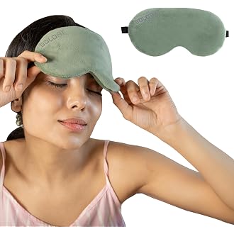 Boldfit Eye Mask for Sleeping with Adjustable Strap Sup...