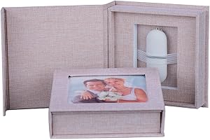 ELEGANTDISK USB-Box für 1 USB-Stick mit Bildfenster. USB Flash Drive Aufbewahrungsbox. (Beige)