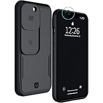 Spy-Fy Valenta - Custodia per iPhone 13 Pro Max con copertura anteriore e posteriore, protegge la tua privacy, 2 m, colore: Nero opaco