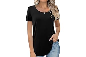 Beluring T-Shirt Damen Langarmshirt Rundhals Oberteile Geteiltes Hemd Tshirt
