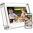 Frameo 10.1inch Acrylic WiFi Cloud Digital Photo Frames with 800 * 1280 IPS Touch Screen HD Disply,Built-in 32GB Storage Smart Digital Picture Frame,Share Your Moments
