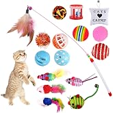 GOLDGE Cat Toys, Cat Toys, Cat Toy, Cat Toys | Cats Accessories, Cat Toys, Cat Stuff with Feathers, Mice, Ball, Pillow and In