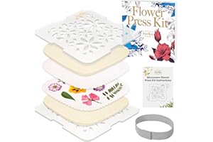 Suziko Microwave Flower Press Dry Flower in Seconds,Flower Press Kit Used for DIY art in plants Flowers Preserving,Gift Choice for Arts & Crafts Lovers