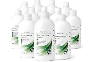 12 st x 500 ml – saltlösning BORNOVA – isotonisk saltlösning NaCl 0,9 % för nässköljning och näsnebulisering – lämplig för aerosolanvändning – daglig näshykotik