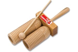 Percussion Plus PP252 Wooden Agogo Double with Beater