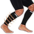 CALF Copper Compression SLEEVES by COPPER HEAL (1 PAIR) For Exercise Sport Recovery - Calf Muscle Strains Shin Splints Leg Socks Men and Women Calfs sleeve Guard for Running mens guards (XL - pair)