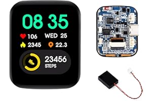 WONRABAI ESP32-C6 1.69inch Touch LCD Development Board, ESP32 with Display 240x280 Pixels, Supports Wi-FI 6/BLE 5, 160MHz RISC-V Processor, SPI Interface, AI Speech, Support AI Voice Interaction, with Speaker