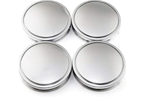 ‎RHINOTUNING RhinoTuning 4 Stück Satz 56 mm Nabenkappen Radnabenabdeckungen Nabenkappen Radnabenabdeckung Kompatibel mit 1J0601171 OD 56 mm ID 53 mm (Silber)