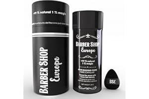 BARBER SHOP EUROPE Fibre Capelli Uomo Donna – Hair Fiber - Fibre per Capelli di Ultima Generazione - Polvere Volumizzante Capelli Uomo Donna – Polvere per Capelli – 100% Vegane Naturali