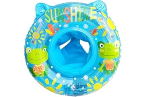 XQMMGO Baby Swimming Ring Float, Swimming Pool Bathing Accessories for Children, Toddlers and Infants, Inflatable Swimming Ring with Seat for Babies Aged 6-36 Months