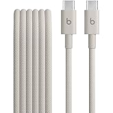 Beats USB-C'den USB-C'ye &Ouml;rg&uuml;l&uuml; Kablo, Hızlı Şarj, Dayanıklı/Dolanmayan, Apple ve Android Aygıtlar İ&ccedil;in Uyumlu Şarj Kablosu (